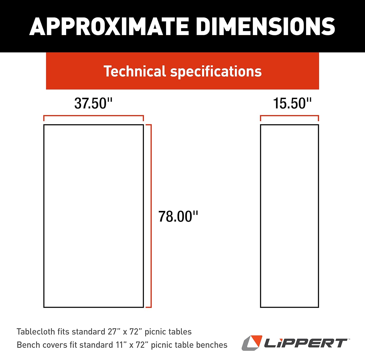 Vinyl Tablecloth with Bench Covers