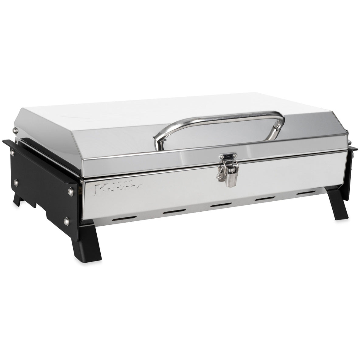 Camco Kuuma 216 Premium Stainless-Steel Mountable Portable Gas Grill with Regulator