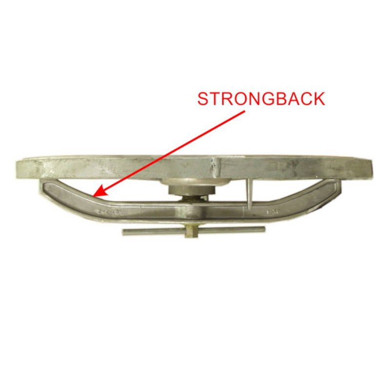 Baier Hex Centerbolt Strongback, 24" Round Aluminum Hatch Only
