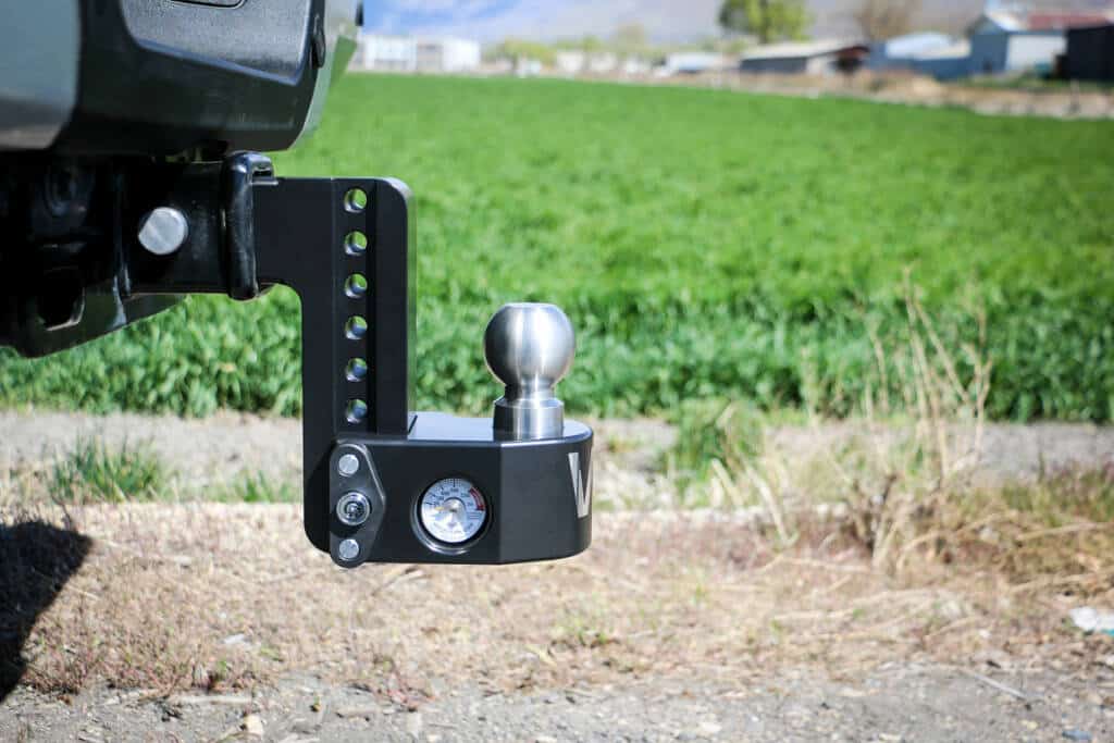 6" Drop Hitch, 2" Shaft, Keyed-Alike Hitch Locking Pin, Black Cerakote - WS6-2-KA-CER-BLA