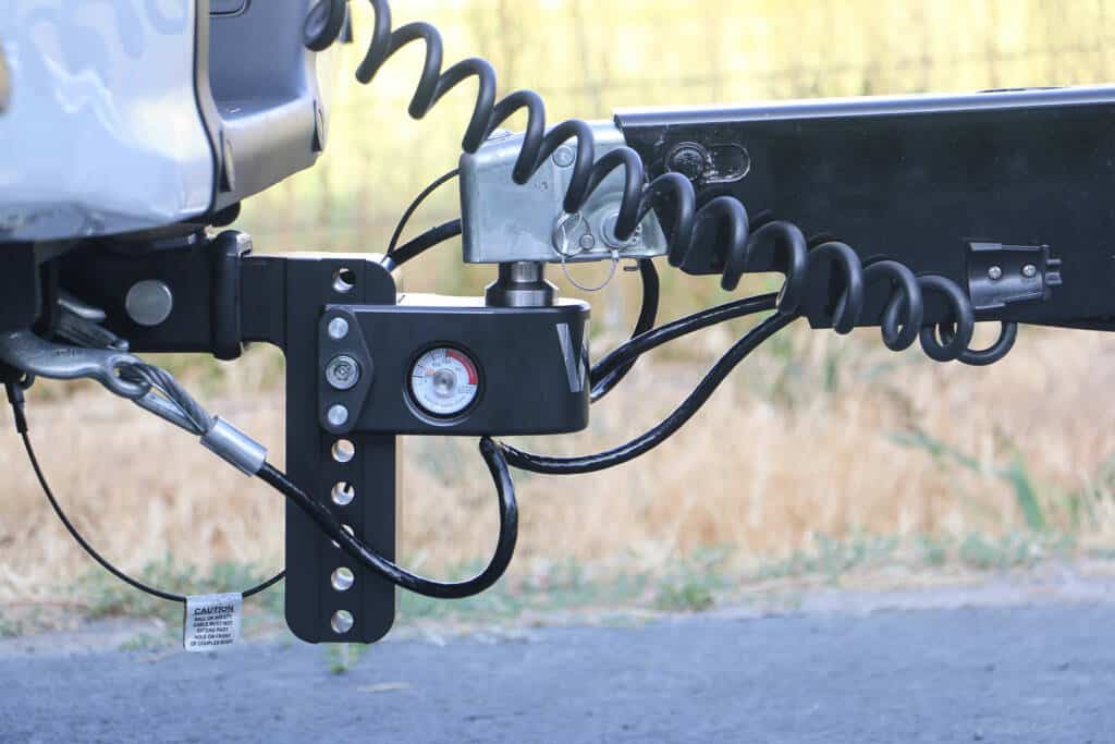 6" Drop Hitch, 2" Shaft, Keyed-Alike Hitch Locking Pin, Black Cerakote - WS6-2-KA-CER-BLA