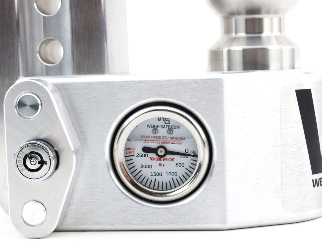 6" Aluminum Drop Hitch, 3" Shaft, Keyed-Alike Hitch Locking Pin - WS6-3-KA