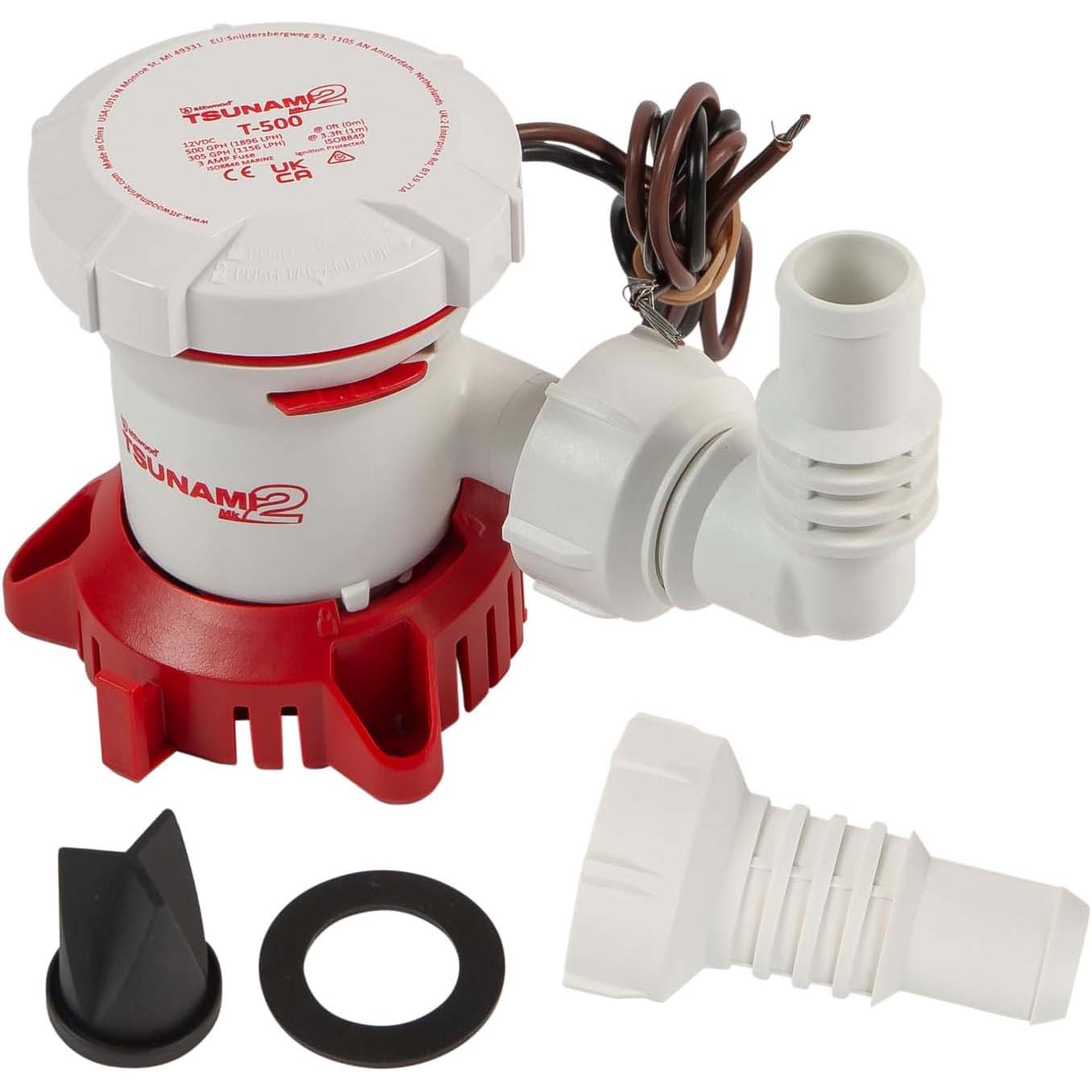 Attwood Tsunami 12V 500 GPH Cartridge Manual Bilge Pump
