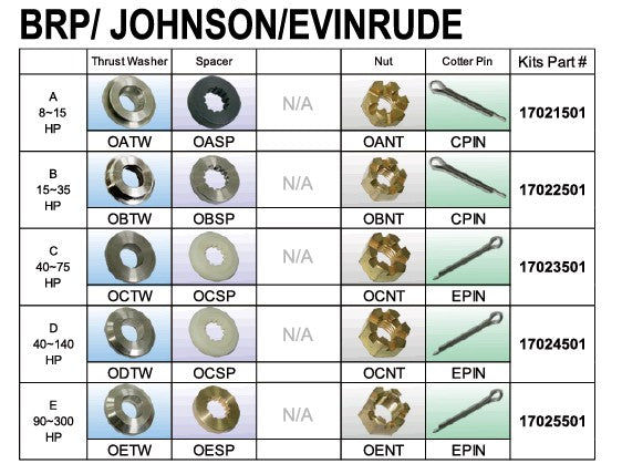 OASP J/E/BRP Spacer 9.9-15HP