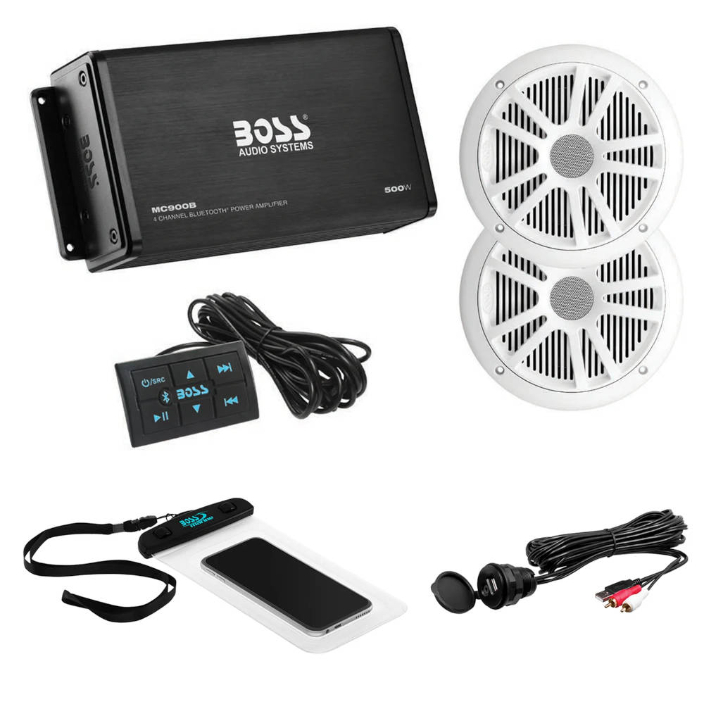 Boss Marine Amplifier/Speaker Package ASK902B.6