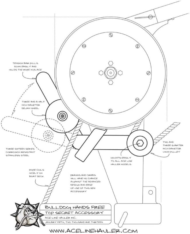 Ace Line Hauler Value Pack with Brutus Pot Puller, Bulldog Hands-Free coiler, and carrying case - Scotty compatible