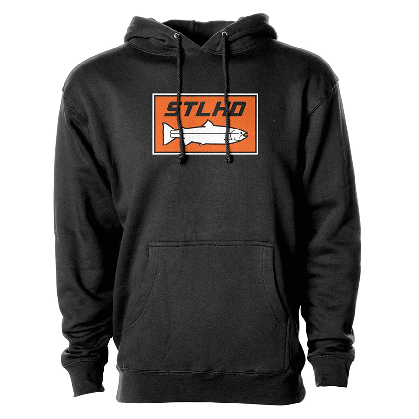 Men's Standard Logo Black Premium Hoodie