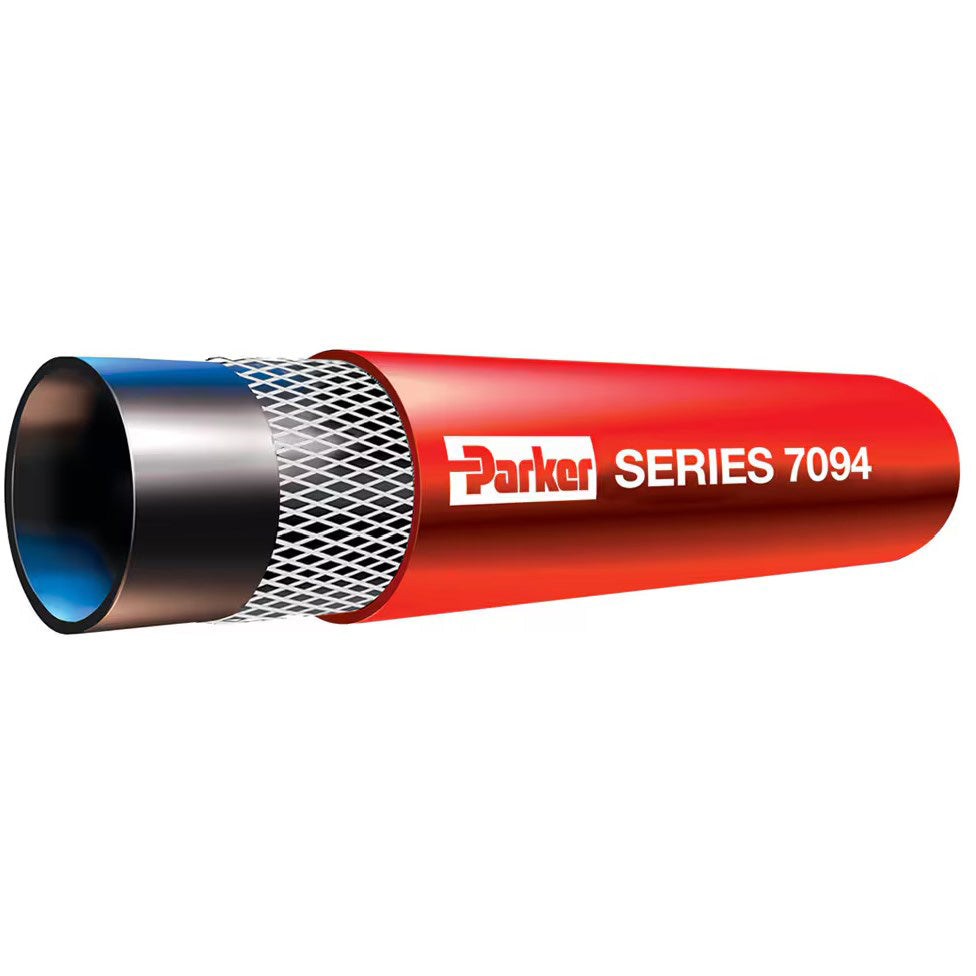 Parker MPT II Non-Conductive Multi-Purpose Hose 1/2", 300 PSI, Red