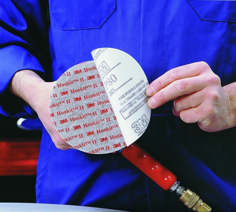 5" 3M Hookit Red Abrasive Disc, 40 Grit, Box of 25 - 01303
