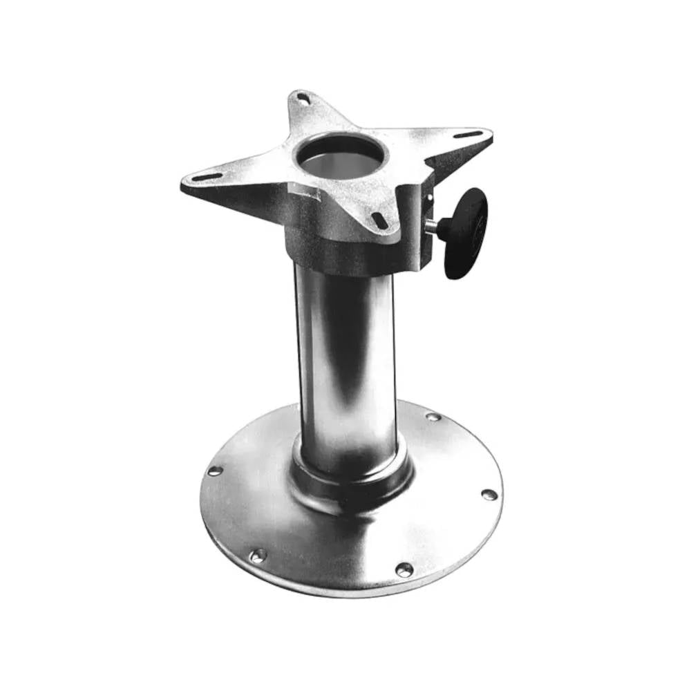 Fixed Height Seat Pedestal Base - 24" -Satin