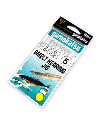 Gamakatsu Smelt/Herring Jigging Rig, Nickel, Size #5