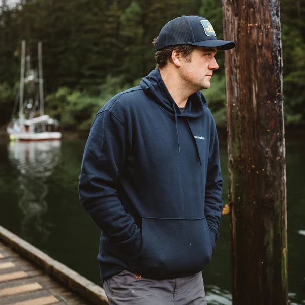 Grundens Logo Boat Hoodie