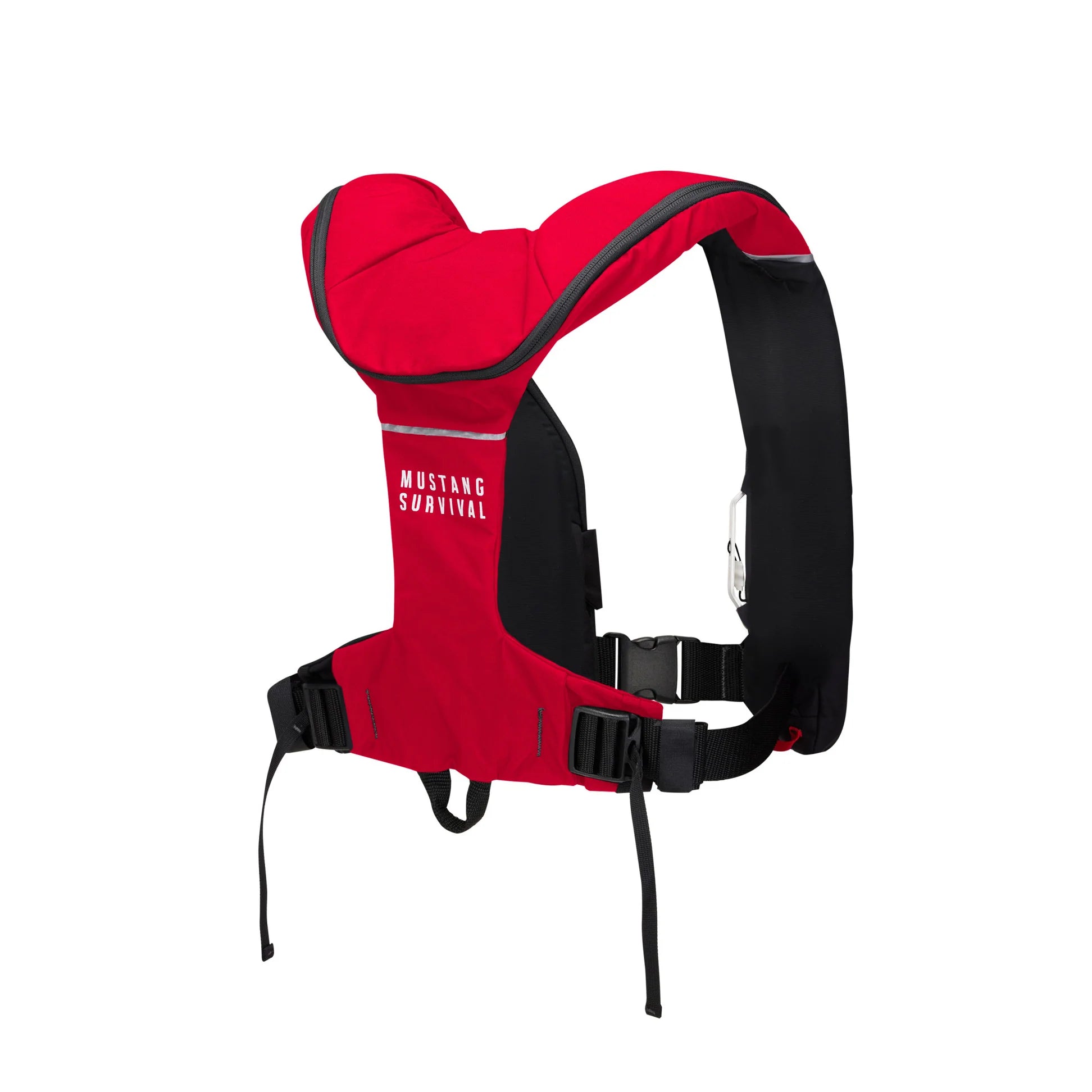 Mustang Elite 190 Inflatable PFD, Universal Size, Red & Black