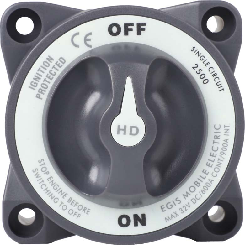 Heavy Duty-Series 600A  Battery Switch Off/On, Retail Pack