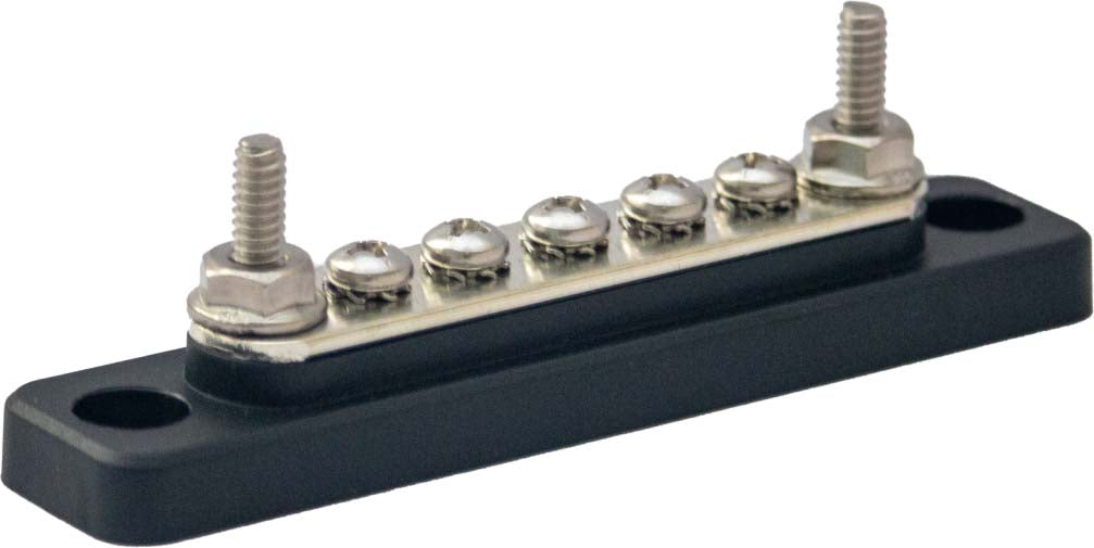 MiniBus Dual #10 Stud + Five #8 Screws - 100 Amp, Retail Pack