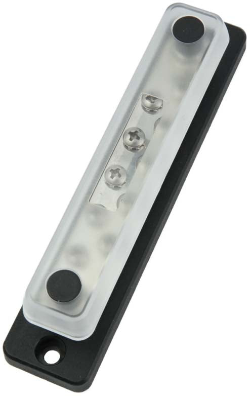 CommonBus Dual 1/4" Stud + Ten #8 Screws - 150 Amp, Retail Pack