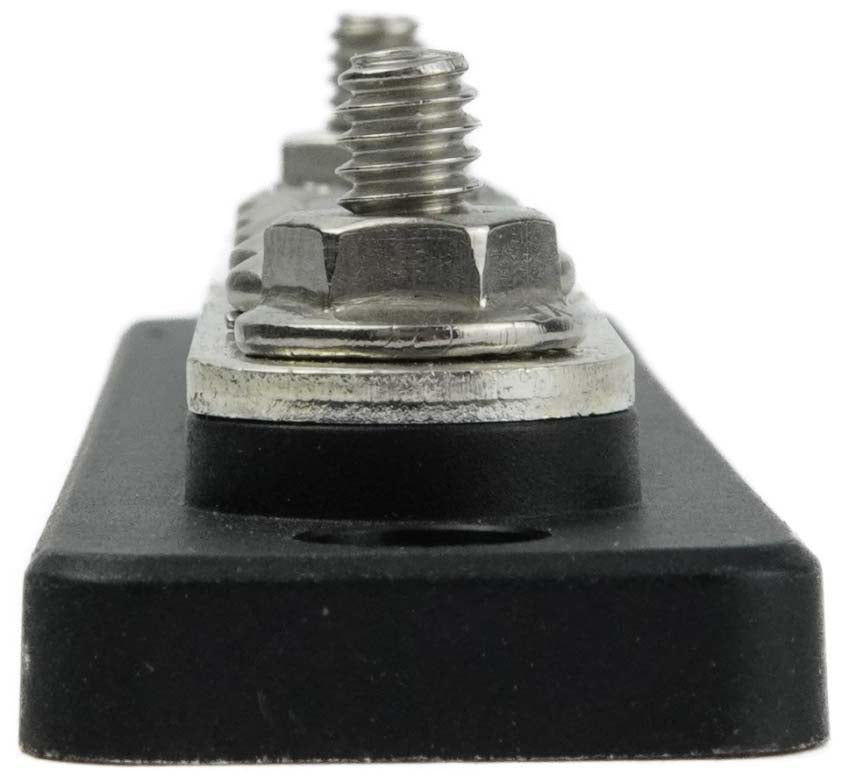 CommonBus Dual 1/4" Stud + Ten #8 Screws - 150 Amp, Retail Pack