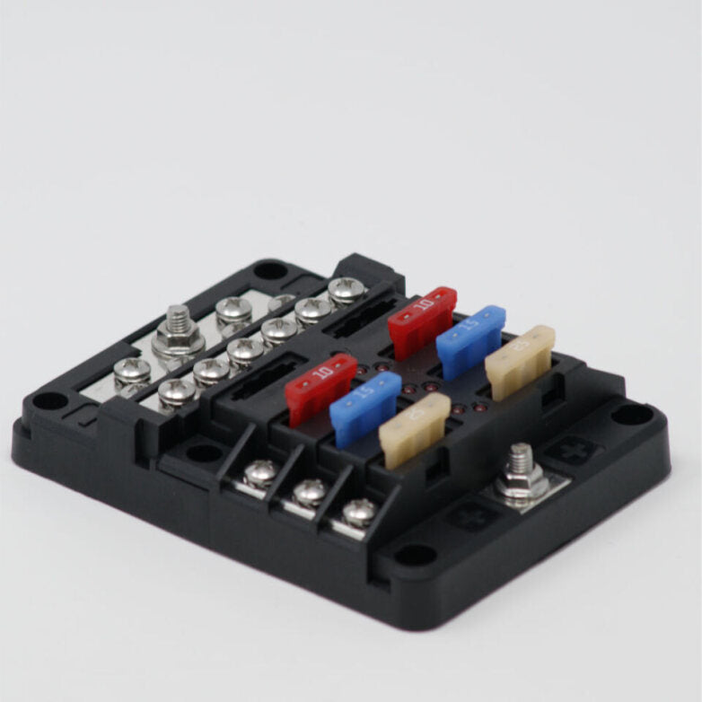 CommonBus Dual 1/4" Stud + Twenty #8 Screws - 150 Amp w-Cover, Retail Pack