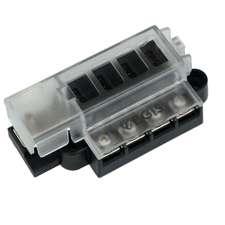 RT Fuse Block 4 Circuits w/Cover, Retail Pack