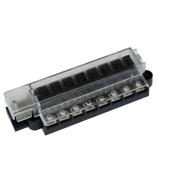RT Fuse Block 8 Circuits w/Cover, Retail Pack