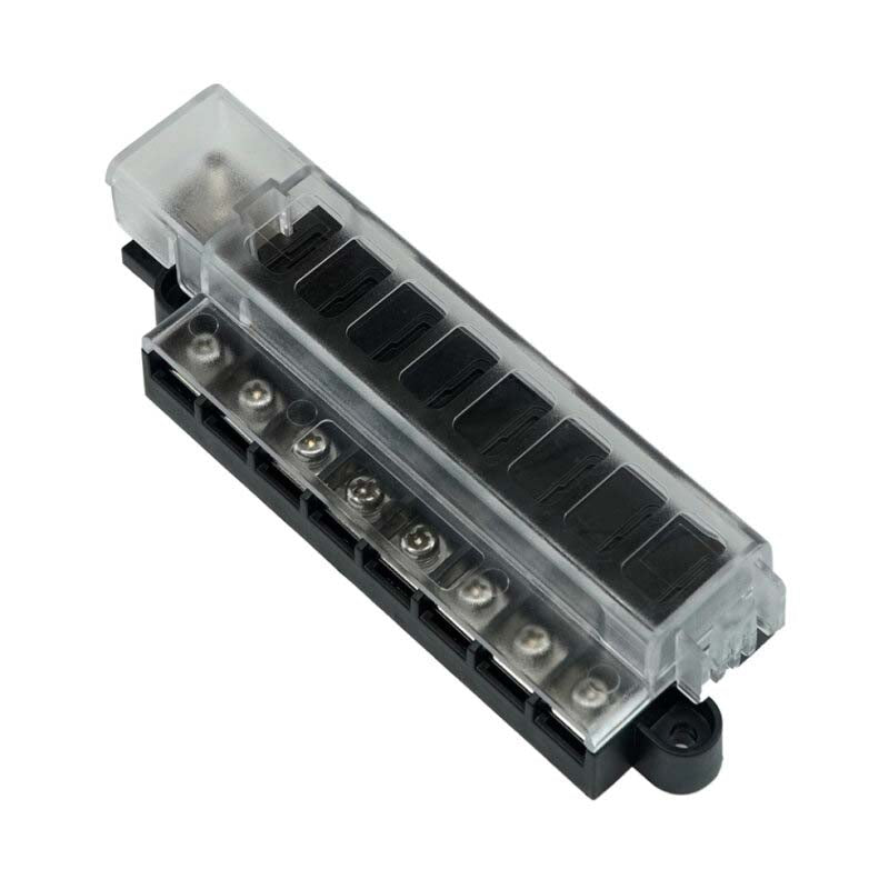 RT Fuse Block 8 Circuits w/Cover, Retail Pack