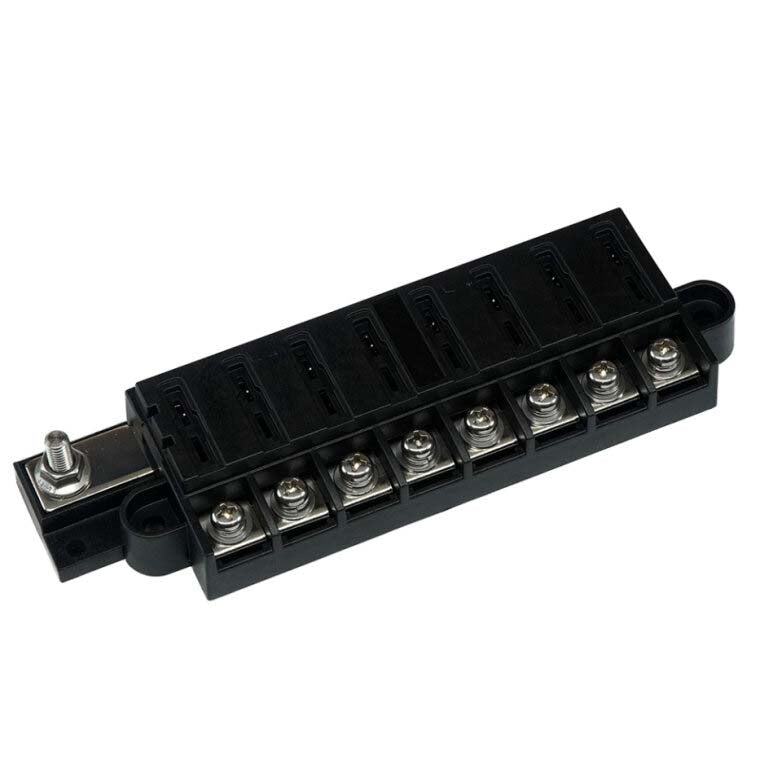 RT Fuse Block 8 Circuits w/Cover, Retail Pack