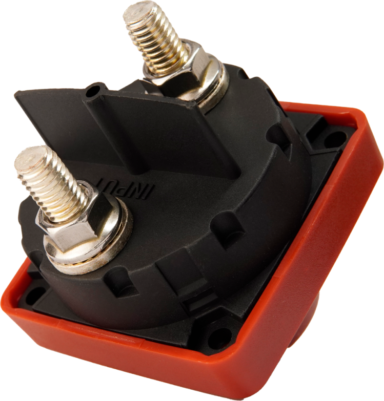 m-Series 300A Battery Switch Off/On, Knob Actuator, Black, Bulk Pack