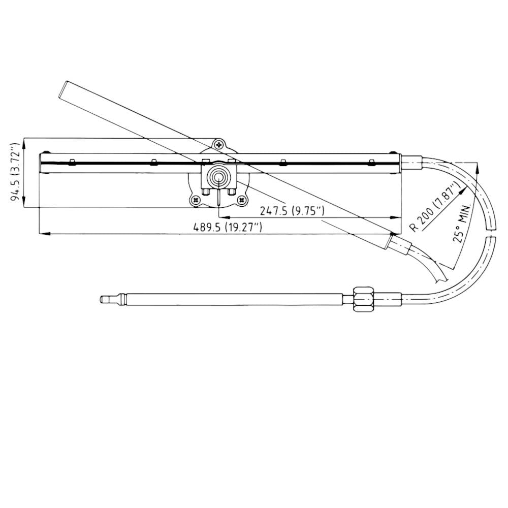 Uflex, High Efficiency Rack & Pinion Steering Cable TM87 Series