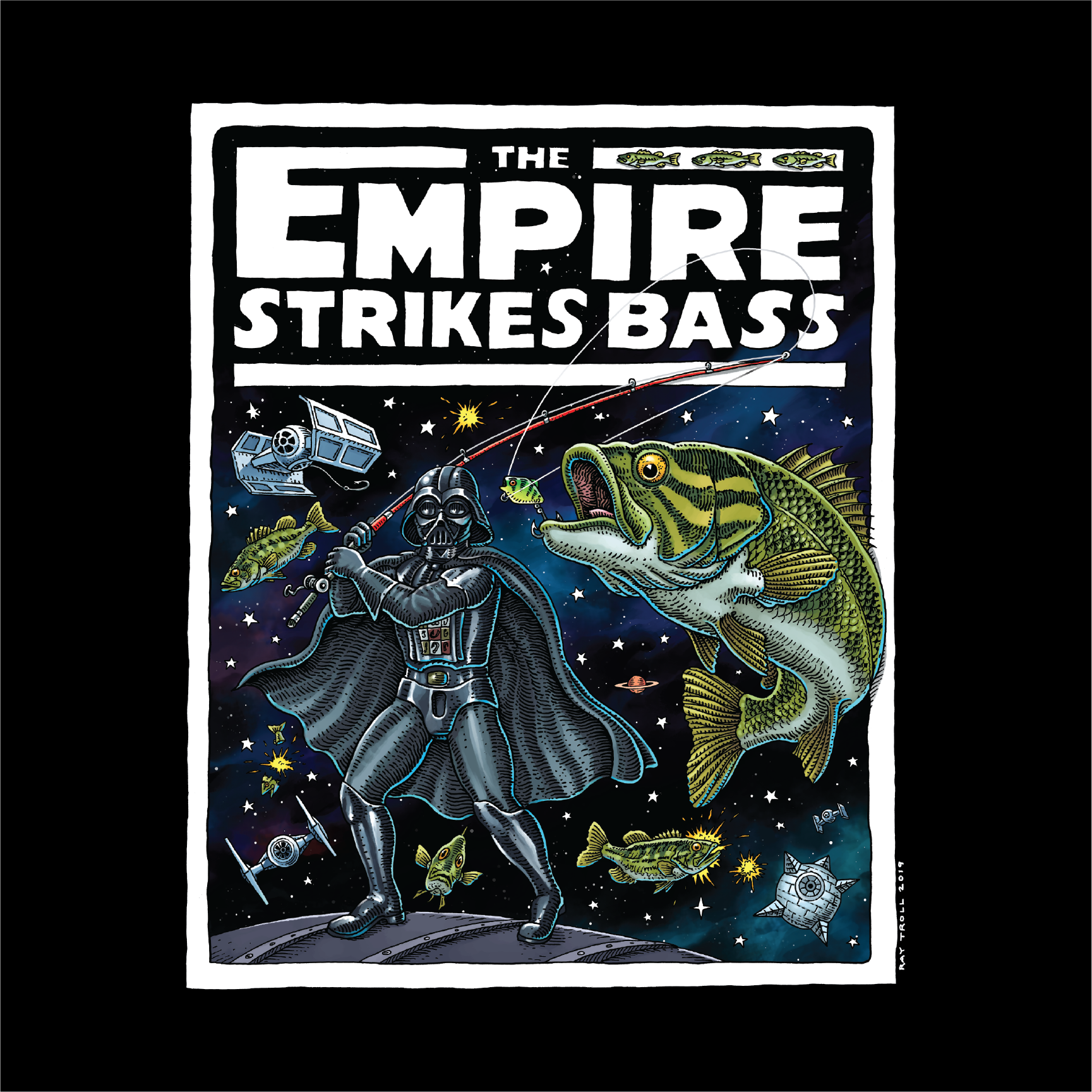 Ray Troll The Empire Strikes Bass