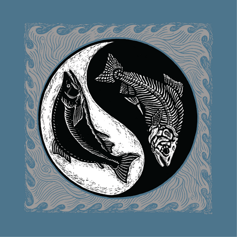 Ray Troll Yin Yang – Hoodie