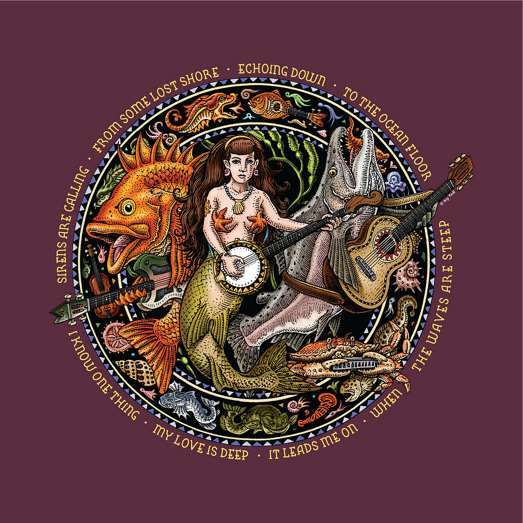 Ray Troll Mermaid – Hoodie