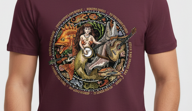 Ray Troll Mermaid T-Shirt