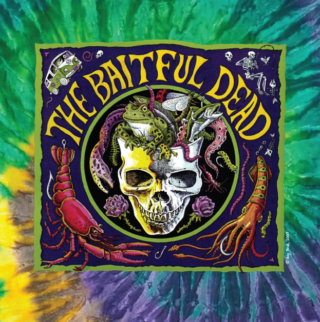 Ray Troll Baitful Dead Tie-Dye (New Shirt Color)