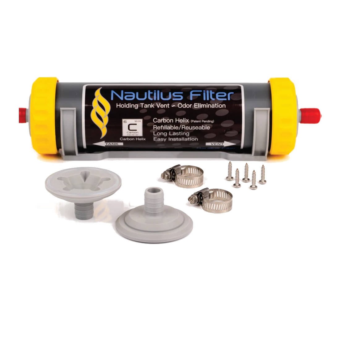 Nautilus Filter Kit Holding Tank Odor Elimination Vent Filter