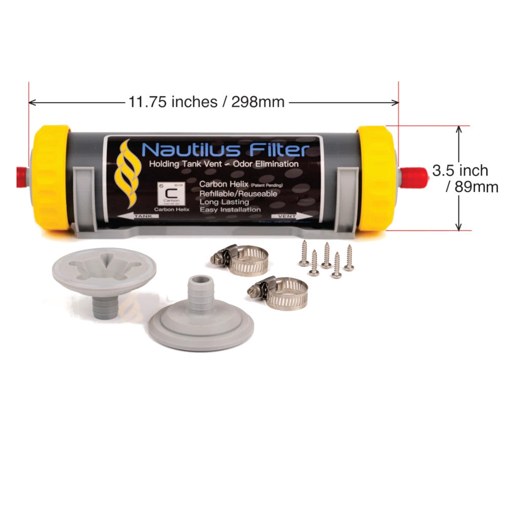 Nautilus Filter Kit Holding Tank Odor Elimination Vent Filter