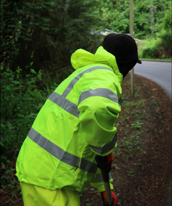 Vallation Dark Rain Jacket, ANSI