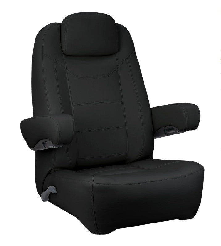 High-Back Charter Helm Chair, Charcoal