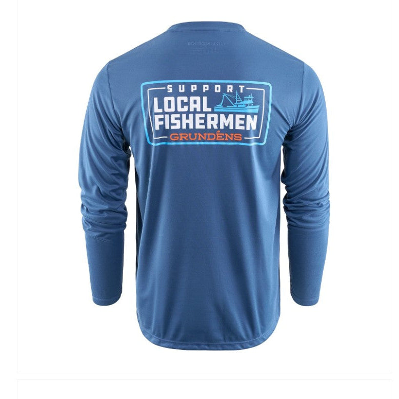Grundens Support Local Fishermen LS Tech Tee