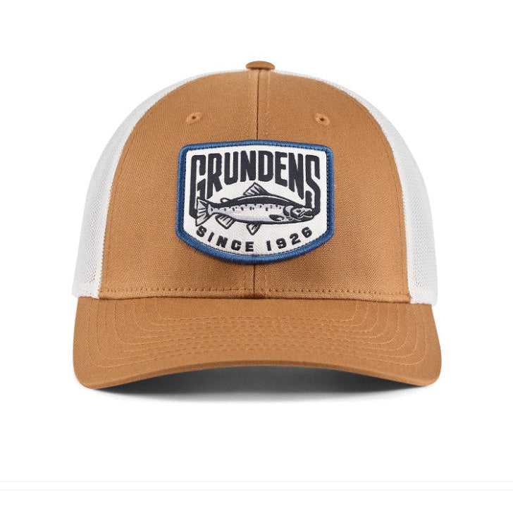 Grundens Low Pro King Trucker Hat, Dark Rum