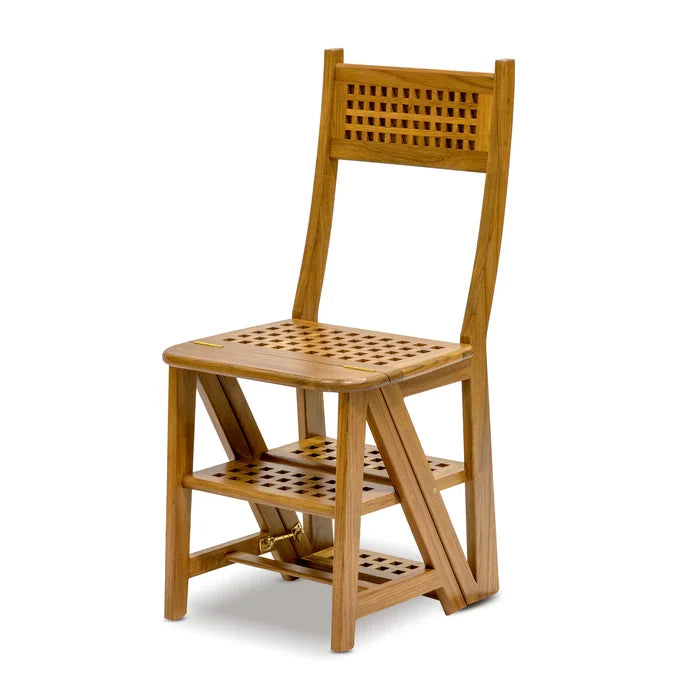 Premium Grade Teak Step Ladder/Chair