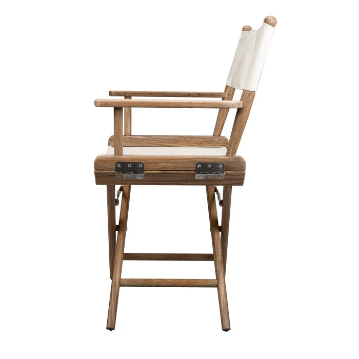 Directors Chair with White Sunbrella Fabric Covers