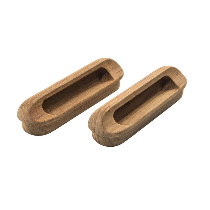 Whitecap Teak Oblong Drawer Pull, 4-1/16" X 1/2" (2 Pack)