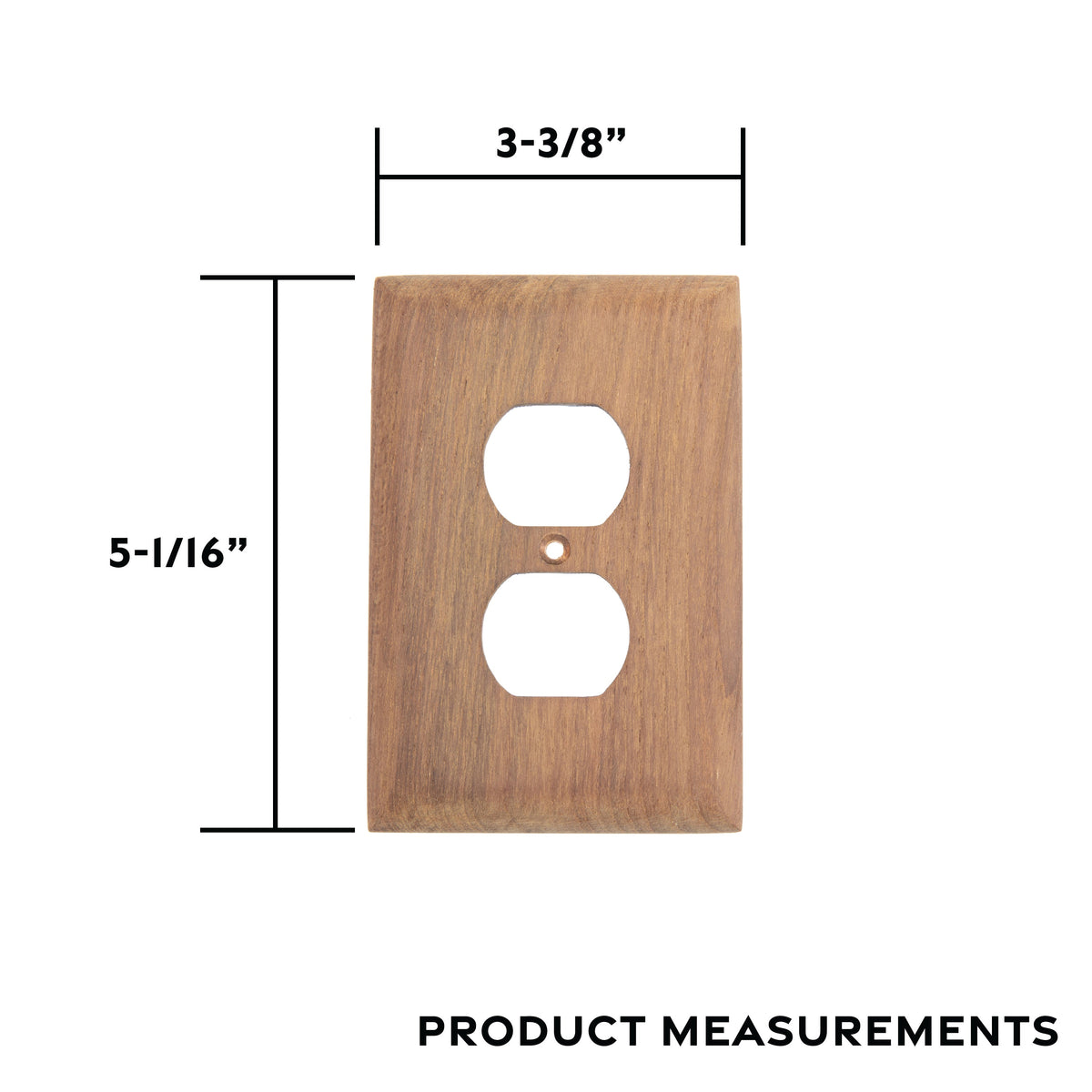 Teak Outlet Cover, 5-1/16" x 3-5/8"