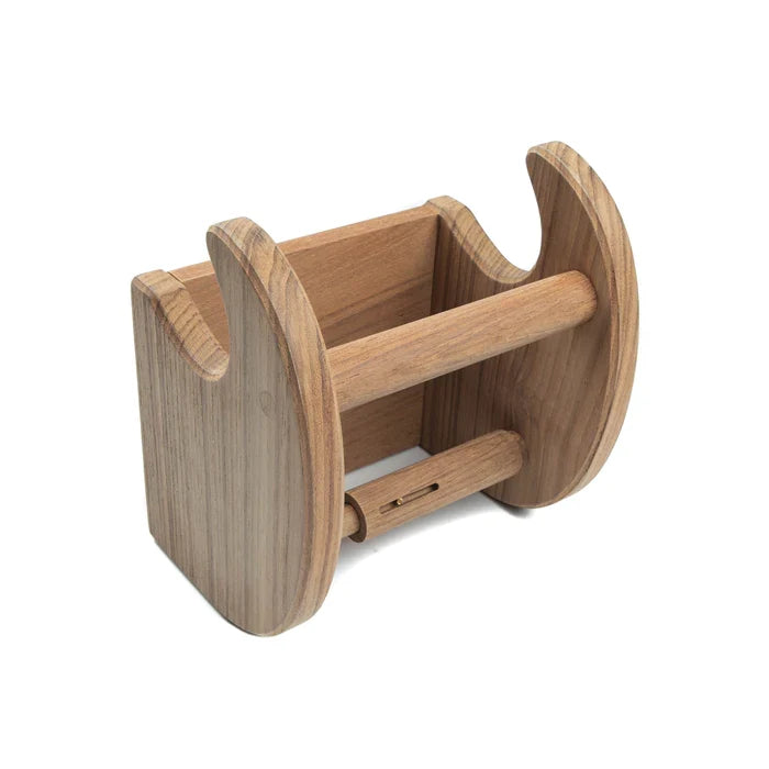 5" Premium Grade Teak Magazine & Toilet Paper Holder