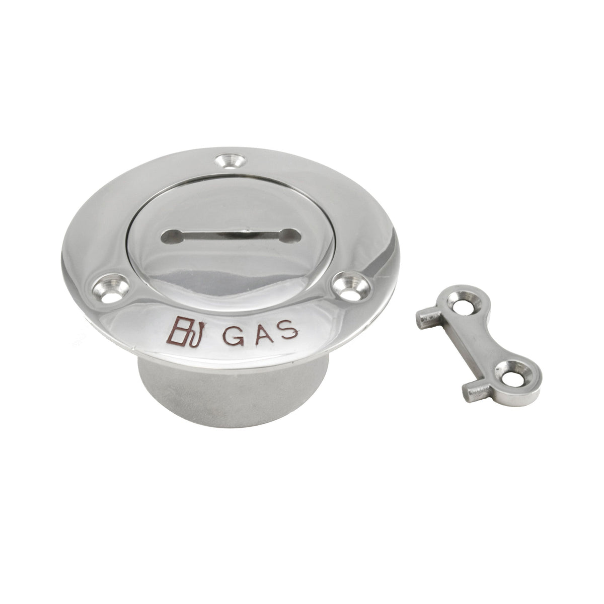 316 Stainless Steel Pipe Deck Fill with Key with 2" Pipe (Gas)