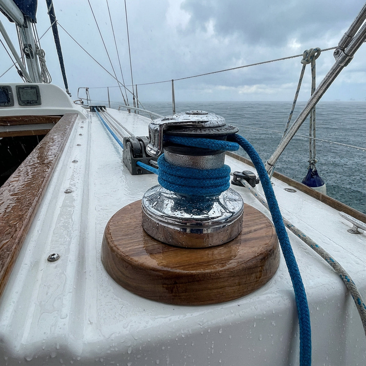 4-5/8" Premium Grade Teak Winch Pads