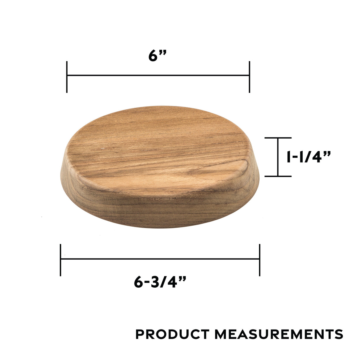 6-3/4" Premium Grade Teak Winch Pads