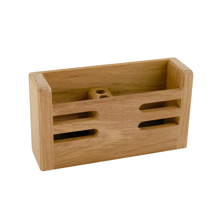 Premium Grade Teak Mobile Device & More Rack