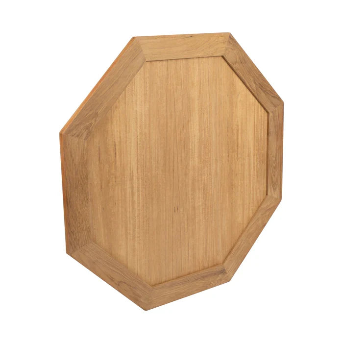 15" Premium Grade Teak Large Octagonal Mirror