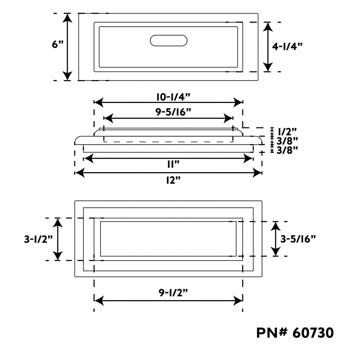 12" Premium Grade Teak Drawer/ Door Front & Frame
